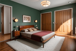 Zimmer im Mid-Century-Stil